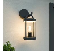 Lucande Applique Exterieur Cassian à intensité variable (Moderne) en Noir Aluminium (1 lampe,à E27), Murale Exterieur, Luminaire Lampe Jardin, Eclairage