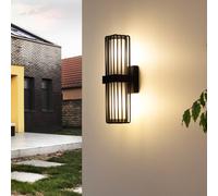 Applique extérieur Chandan Lucande, dimmable, noir, Aluminium, Moderne, Applique Exterieur