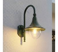 Applique extérieur Daphne Lindby, dimmable, vert, Aluminium, Antique, Applique Exterieur