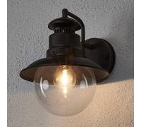 Applique extérieur EDDIE Lindby, dimmable, marron, Maison de campagne / Rustique, Applique Exterieur