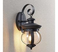 Lindby Applique Exterieur Farley à intensité variable (Antique, Classic) en Noir Métal (1 lampe,à E27) Murale Luminaire Lampe Jardin Eclairage