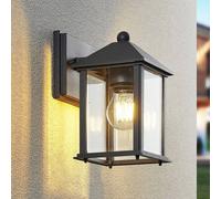 Applique extérieur Giavanna Lindby, dimmable, noir, Aluminium, Moderne, Applique Exterieur