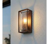 Applique extérieur Ismera Arcchio, dimmable, marron, Aluminium, Moderne, Applique Exterieur