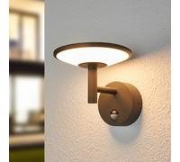 Applique extérieur LED avec capteur Fenia Lucande, noir, Aluminium, Moderne, Applique Exterieur LED