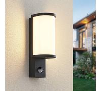 Applique extérieur LED avec capteur Jokum Lucande, gris, Aluminium, Moderne, Applique Exterieur LED