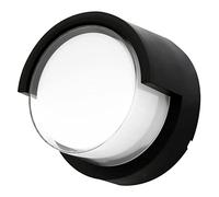 Applique extérieur LED noir RHONDA 15W Blanc Chaud IP54 Equi. 150W 1500Lm Jardin Terrasse Façade