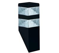 Applique exterieur Led Pyramide 230V 1000 lumens - Eclairage extérieur mural à effet Diamant Blanc neutre - Finition Noire - Garantie 5 ans