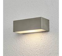Applique extérieur LEONORA Lindby, dimmable, gris, Inox, Moderne