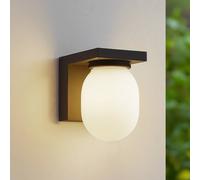 Applique extérieur Ovaali Lucande, dimmable, noir, Aluminium, Moderne, Applique Exterieur