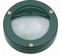 Applique Extérieur Rond Ø 14 CM Laiton Verre IP64 Vert GX53 Lampe Porte Route