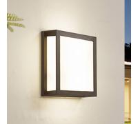 Lindby Applique Exterieur Sivana à intensité variable (Moderne) en Noir (à 2 lampes, E27) Murale Luminaire Lampe Jardin Eclairage