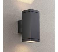 Applique extérieur Stani Lucande, dimmable, gris, Aluminium, Moderne, Applique Exterieur