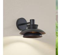 Applique extérieur Thais Lucande, dimmable, noir, Métal, Moderne, Applique Exterieur