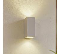 Applique extérieur Xava Lucande, dimmable, blanc, Aluminium, Moderne, Applique Exterieur