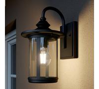 Applique extérieur Zayn Lindby, dimmable, noir, Aluminium, Antique, Applique Exterieur