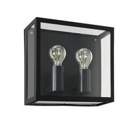 Applique extérieure A1 IP44 E27 2X40W en acier noir 290x0x260mm