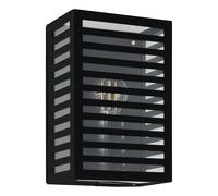 Applique extérieure A3 IP44 E27 1X60W en aluminium et acier noir 170x0x260mm