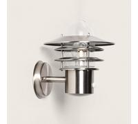 LEDKIA LIGHTING Applique Extérieure Acier Inoxydable Stage avec Capteur PIR Argent E27
