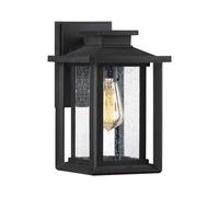 Applique extérieure applique murale lampe de façade verre clair noir lampe de jardin E27