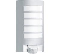 Applique extérieure avec détecteur de mouvement Steinel L 12 S 657918 Ampoule à économie d'énergie, LED E27 60 W argent
