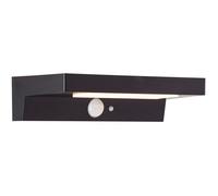 Brilliant Applique solaire extérieure Barker G40415/06 – LED 3 W avec détecteur de mouvement Noir