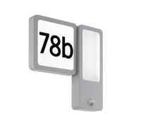 Applique extérieure CHEIRA IP44 LED 2X2,7W en fonte d'aluminium argent 295x0x300mm