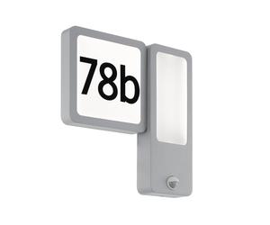 Applique extérieure CHEIRA IP44 LED 2X2,7W en fonte d'aluminium argent 295x0x300mm