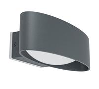 Applique extérieure CHINOA IP54 LED 10W en aluminium et acier gris anthracite 270x0x75mm