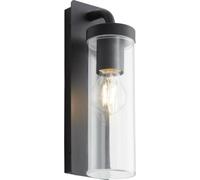 Applique extérieure descendante AOSTA - BRILLIANT - Noir dépoli - Métal/plastique - E27 1x25W