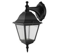 Applique extérieure descendante BELLERIVE, style classique de couleur noir, pour ampoule E27 non fournie, pour jardin, maison terrasse (BELLERIVE DESCENDANTE E27)