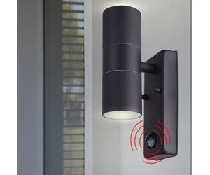 Applique extérieure façades UP DOWN éclairage ALU lampe de jardin spot noir Harm