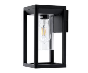 Applique extérieure jardin terrasse spot cadre lampe carré noir mat