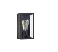 Lindby Applique Exterieur Filimon à intensité variable (Moderne) en Noir Aluminium (1 lampe,à E27), Murale Luminaire Lampe Jardin Eclairage