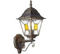 Applique extérieure Brilliant JANEL Applique extérieure montante - Noir doré - E27 max 60W - Ampoule non incluse
