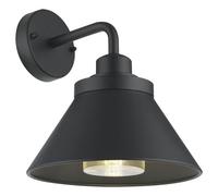 Applique extérieure NARA de couleur Gris Anthracite pour ampoule E27, non fournie, applique murale pour façade de maison, terrasse, entrée (NARA ANTHRACITE E27)