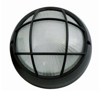 Applique Extérieure Noire Ø19Cm IP44 Hublot E27 Maison Jardin Mur Lampe DENNILL