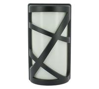 Applique extérieure OSAKA,design moderne de couleur noir avec un diffuseur Blanc, pour ampoule à visser E27 (OSAKA NOIR E27)