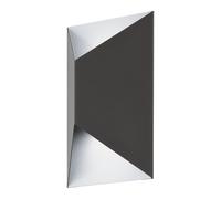 Applique extérieure PREDAZZO IP44 LED 2X2,5W en acier galvanisé gris anthracite et blanc 140x0x210mm