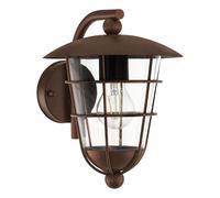 Applique extérieure PULFERO 1 IP44 E27 1X60W en acier galvanisé marron 220x0x280mm