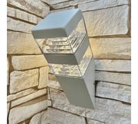 Applique extérieure pyramide 1000 lumens blanc