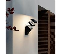Applique extérieure pyramide 1000 lumens noir