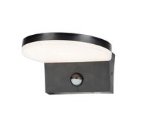 Applique extérieure Rabalux détecteur de mouvement IP54 9W noir Batida