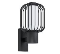 Applique extérieure RAVELLO IP44 E27 1X28W en acier galvanisé noir 165x0x275mm
