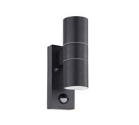 Applique extérieure RIGA 5 IP44 GU10 2X2,8W en acier galvanisé gris anthracite 65x0x215mm