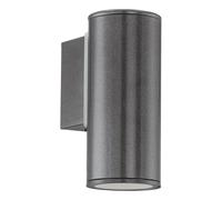 Applique extérieure RIGA IP44 GU10 1X2,8W en acier galvanisé gris anthracite 65x0x150mm