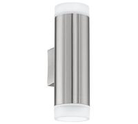 Applique extérieure RIGA-LED IP54 GU10 2X2,8W en acier inoxydable 65x0x205mm