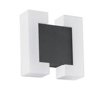 Applique extérieure SITIA IP44 LED 2X4,8W en acier galvanisé gris anthracite 180x0x180mm