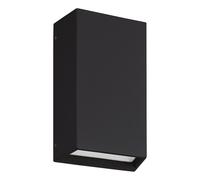 Applique extérieure SPONGANO IP65 LED 2X5W en aluminium noir 120x0x200mm