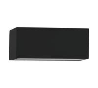 Applique extérieure SPONGANO IP65 LED 2X5W en aluminium noir 185x0x90mm