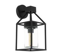 Applique extérieure TRECATE IP44 E27 1X60W en acier galvanisé noir 160x0x355mm